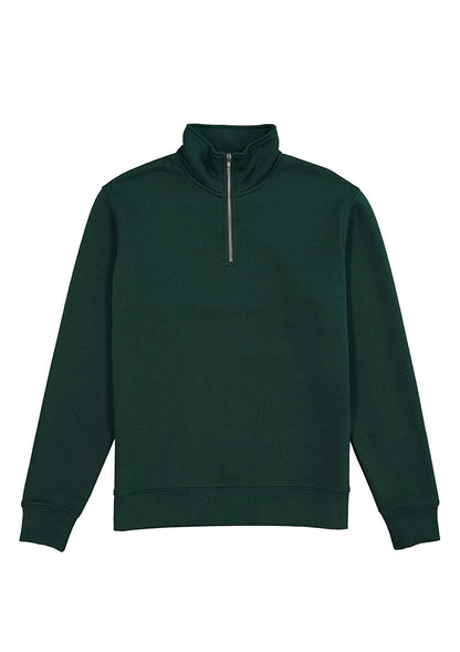 Good Mates Mens Everyday 1/4 Zip - Scarab Green