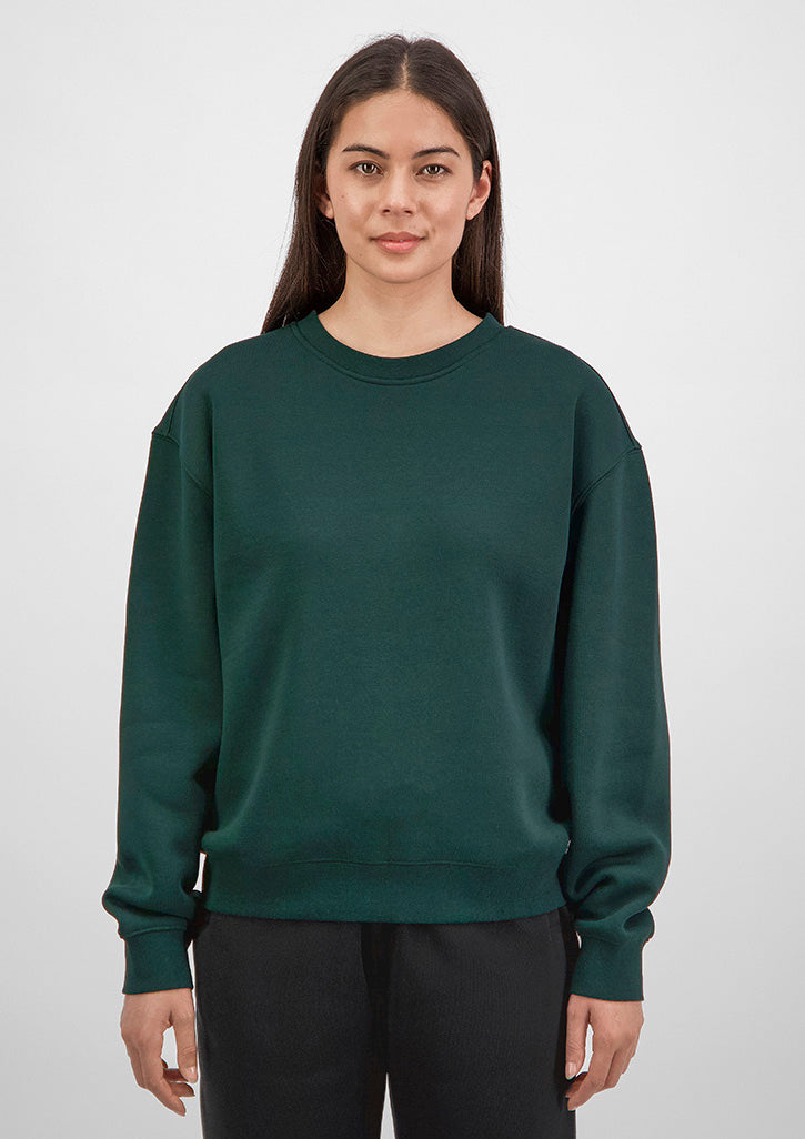 Good Mates Womens Everyday Crew Sweatshirt - Scarab Green