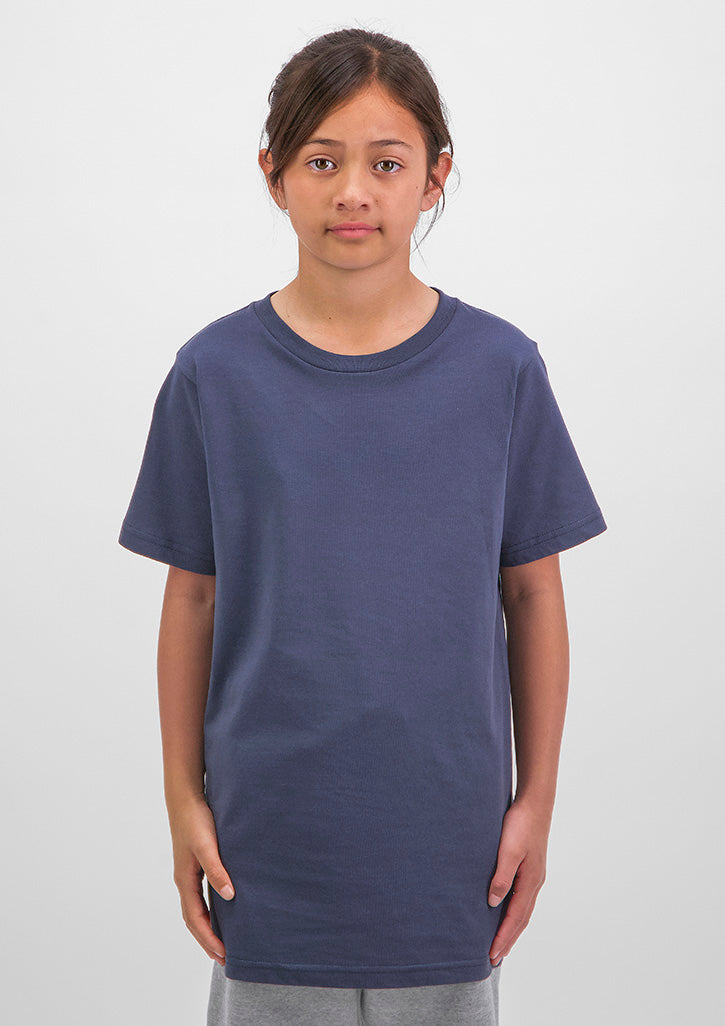 Good Mates Kids Basis Short Sleeve Tee - Steel Blue