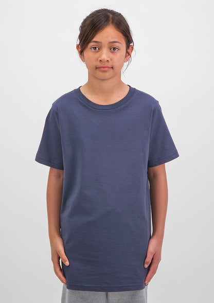 Good Mates Kids Basis Short Sleeve Tee - Steel Blue