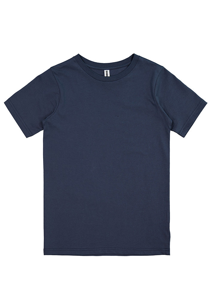Good Mates Kids Basis Short Sleeve Tee - Steel Blue