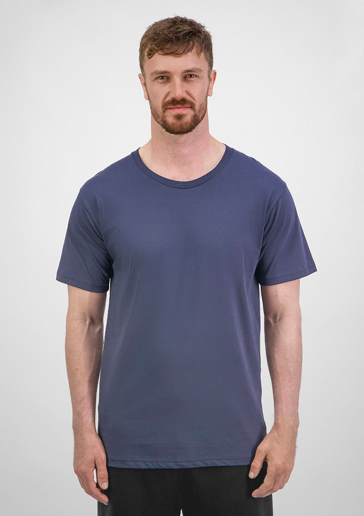 Good Mates Mens Basis Short Sleeve Tee - Steel Blue