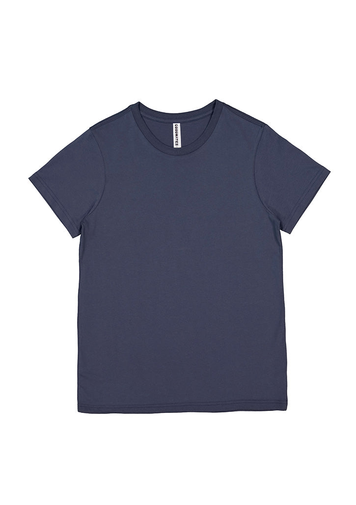 Good Mates Womens Basis Short Sleeve Tee - Steel Blue
