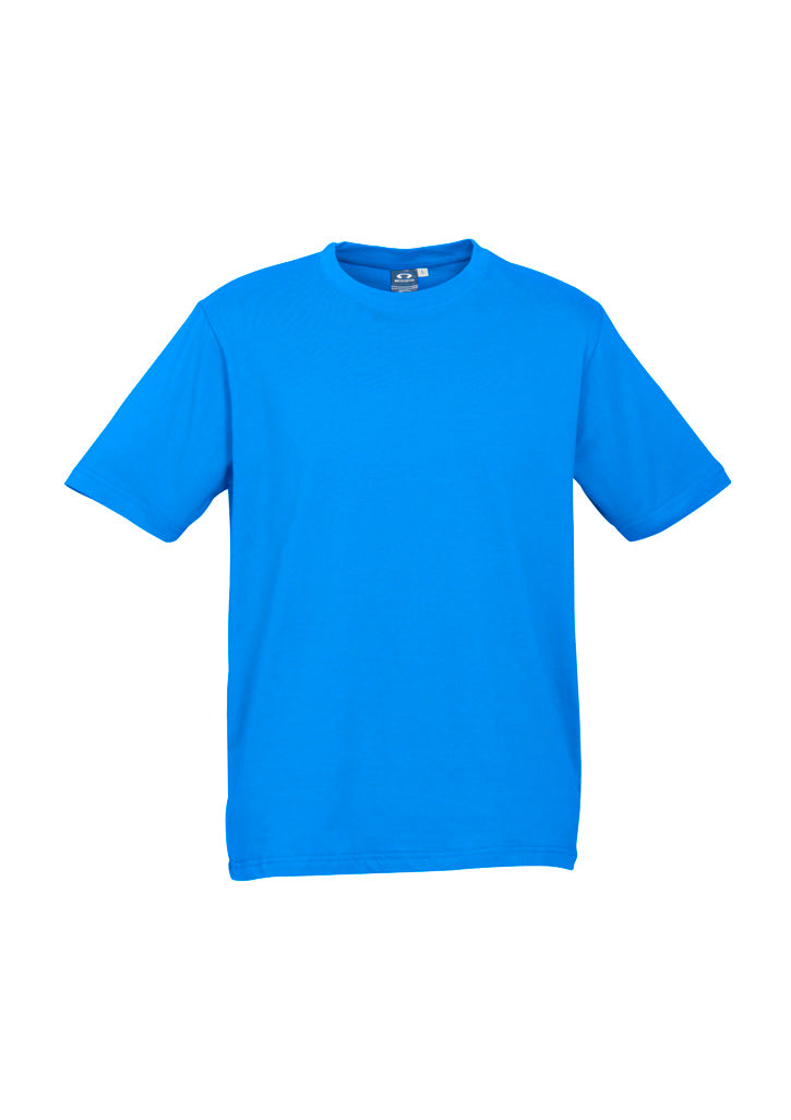 Biz Collection Mens Ice Short Sleeve Tee - Neon Cyan