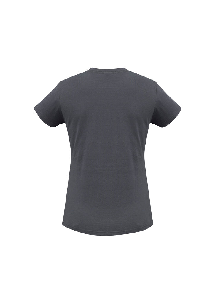 Biz Collection Womens Ice Short Sleeve Tee - Charcoal