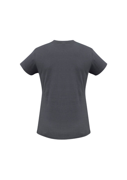 Biz Collection Womens Ice Short Sleeve Tee - Charcoal