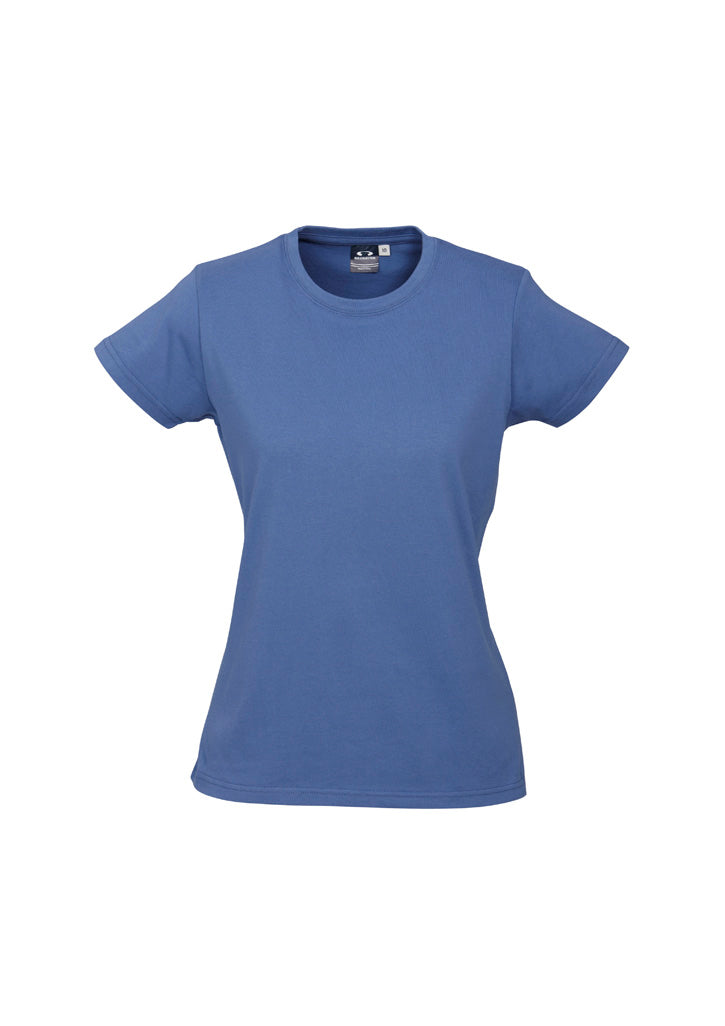 Biz Collection Womens Ice Short Sleeve Tee - Denim