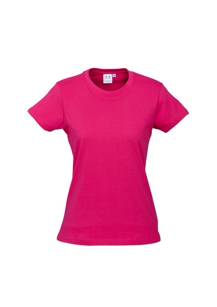 Biz Collection Womens Ice Short Sleeve Tee - Fuchsia
