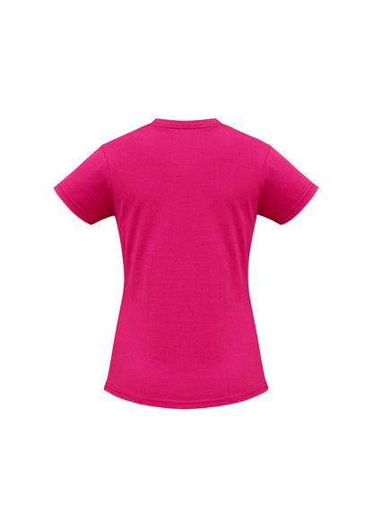 Biz Collection Womens Ice Short Sleeve Tee - Fuchsia