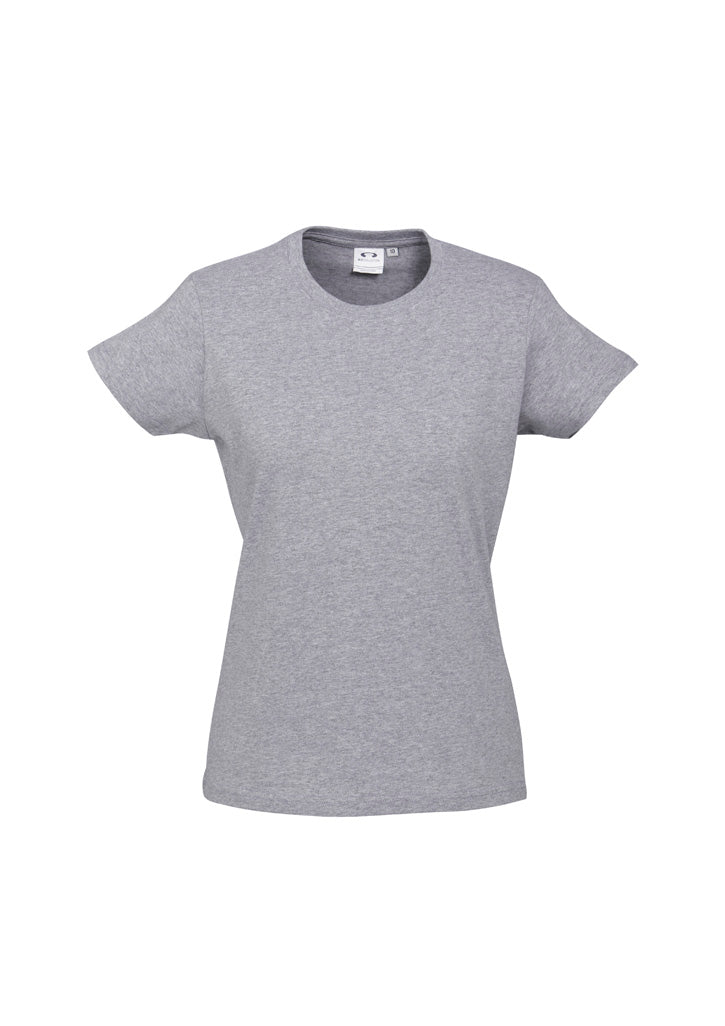 Biz Collection Womens Ice Short Sleeve Tee - Grey Marle