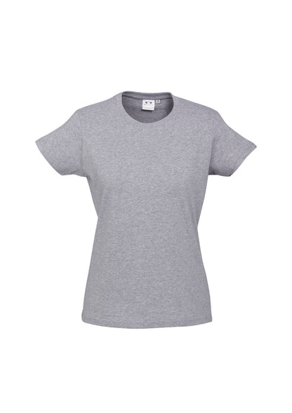 Biz Collection Womens Ice Short Sleeve Tee - Grey Marle