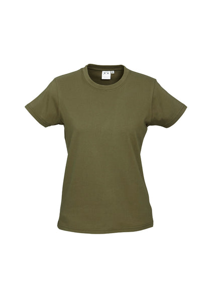Biz Collection Womens Ice Short Sleeve Tee - Khaki