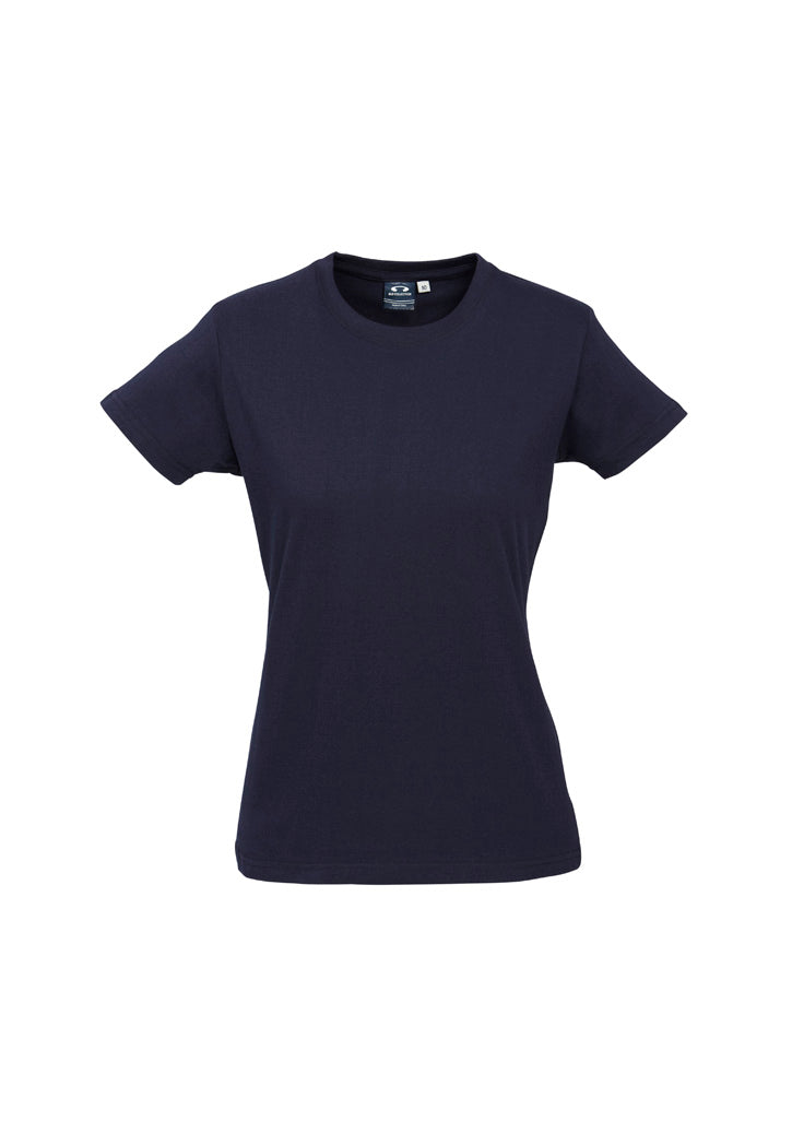 Biz Collection Womens Ice Short Sleeve Tee - Navy