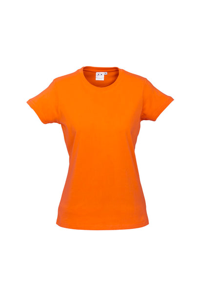 Biz Collection Womens Ice Short Sleeve Tee - Orange