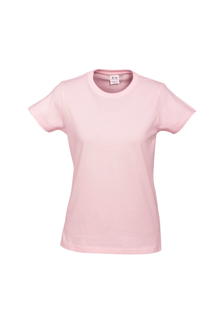 Biz Collection Womens Ice Short Sleeve Tee - Pink