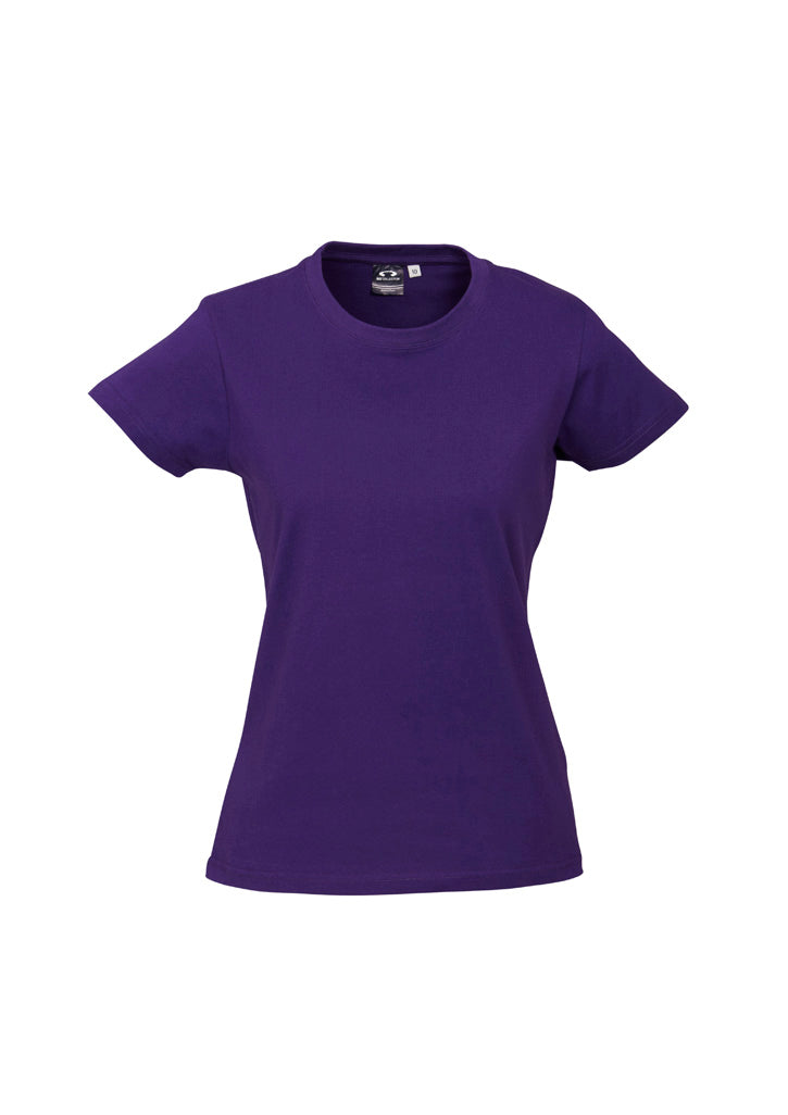 Biz Collection Womens Ice Short Sleeve Tee - Purple