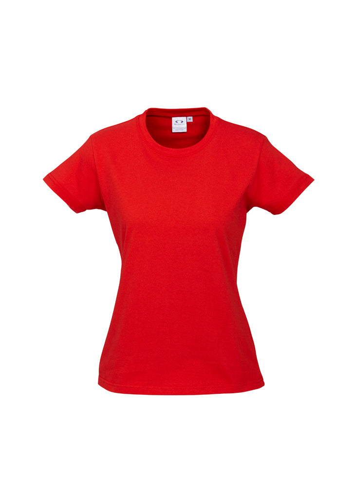 Biz Collection Womens Ice Short Sleeve Tee - Red