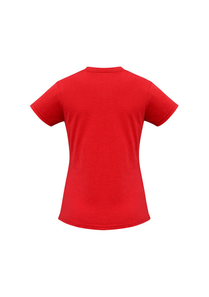 Biz Collection Womens Ice Short Sleeve Tee - Red