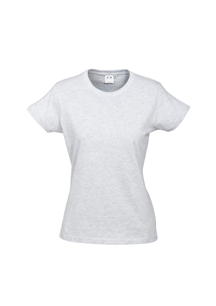 Biz Collection Womens Ice Short Sleeve Tee - Snow Marle