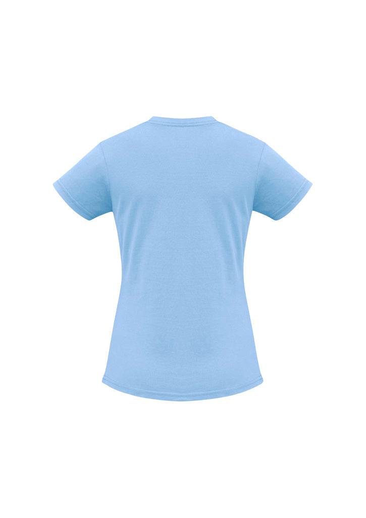 Biz Collection Womens Ice Short Sleeve Tee - Spring Blue