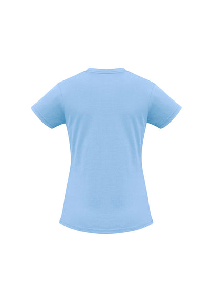 Biz Collection Womens Ice Short Sleeve Tee - Spring Blue