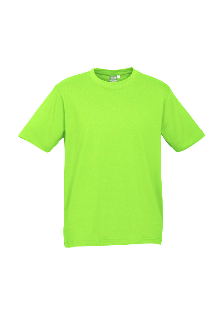 Biz Collection Kids Ice Short Sleeve Tee - Fluoro Yellow/Lime