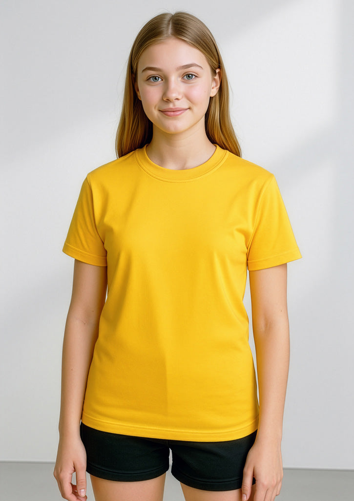 Biz Collection Kids Ice Short Sleeve Tee - Gold