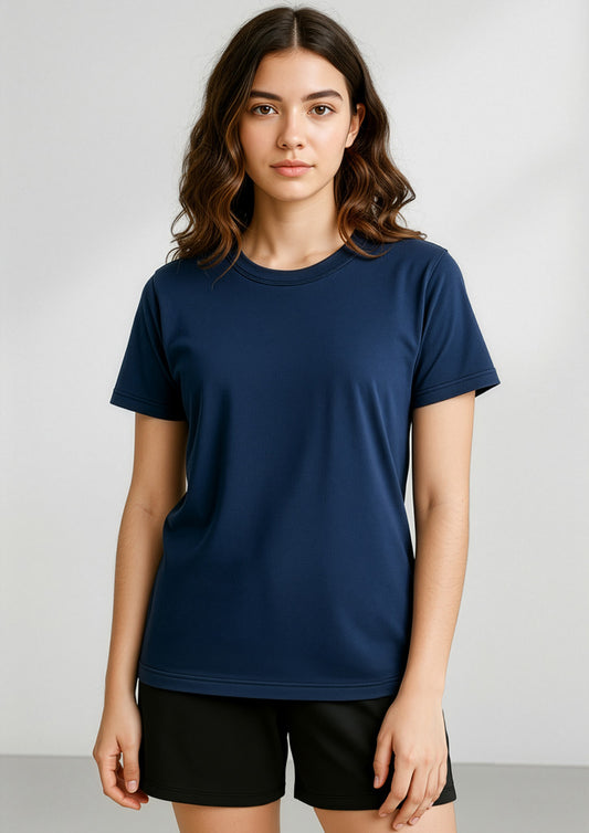 Biz Collection Kids Action Short Sleeve Tee - Navy