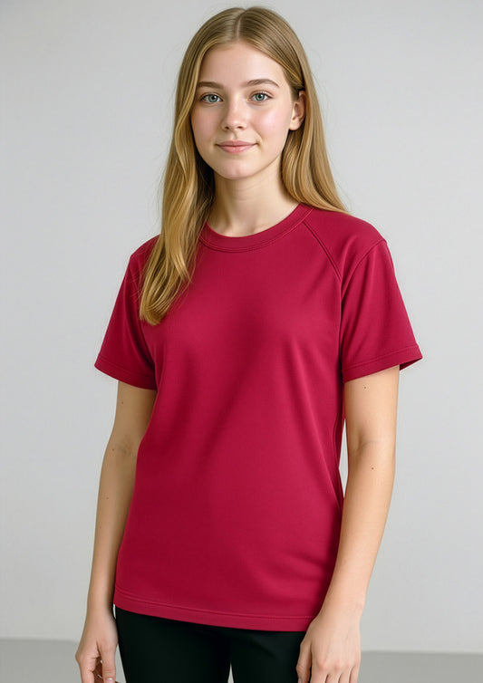 Biz Collection Kids Sprint Short Sleeve Tee - Red