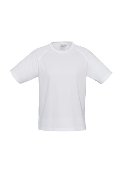 Biz Collection Kids Sprint Short Sleeve Tee - White