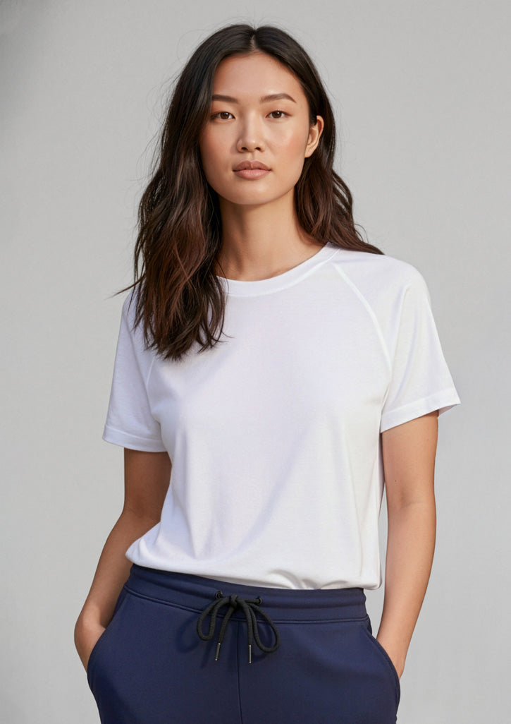Biz Collection Womens Sprint Short Sleeve Tee - White