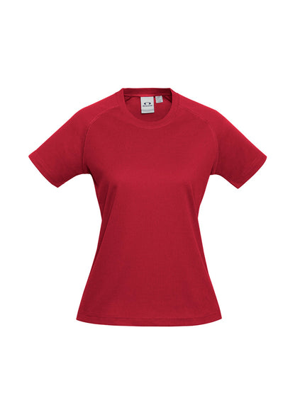 Biz Collection Womens Sprint Short Sleeve Tee - Red