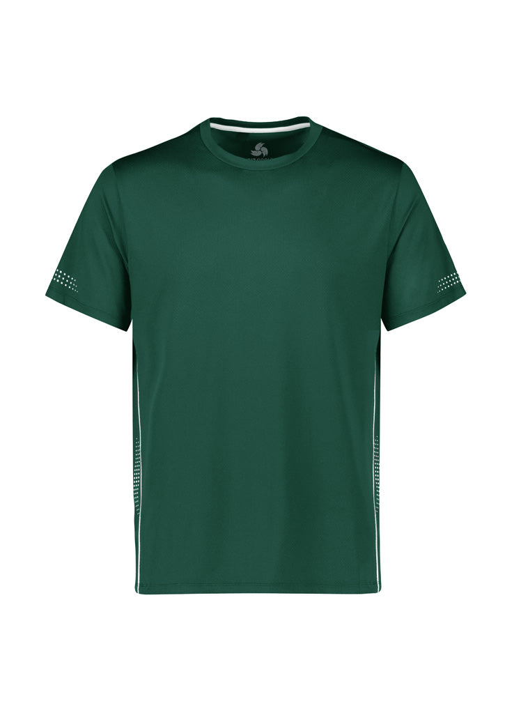 Biz Collection Kids Balance Short Sleeve Tee - Forest/White