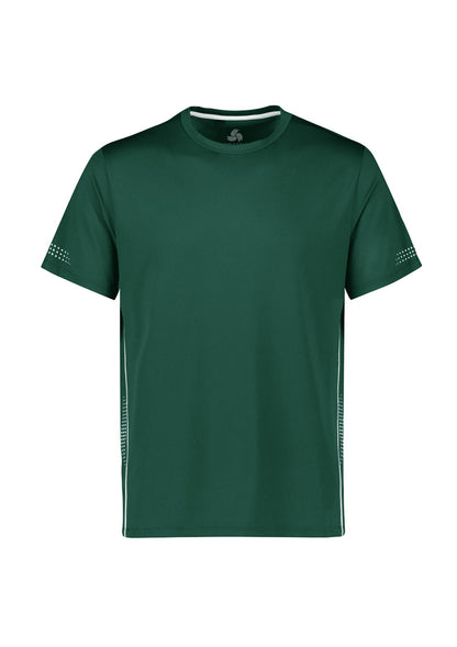 Biz Collection Kids Balance Short Sleeve Tee - Forest/White