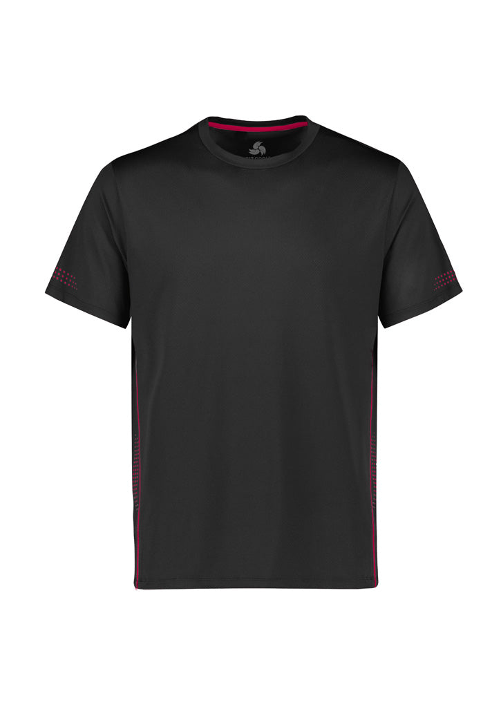 Biz Collection Mens Balance Short Sleeve Tee - Black/Red