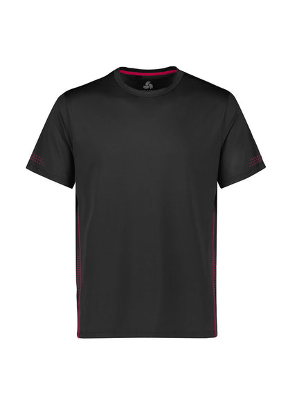 Biz Collection Mens Balance Short Sleeve Tee - Black/Red