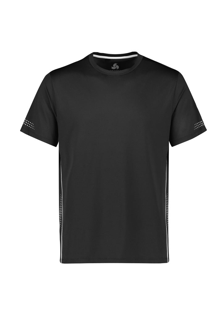 Biz Collection Mens Balance Short Sleeve Tee - Black/White