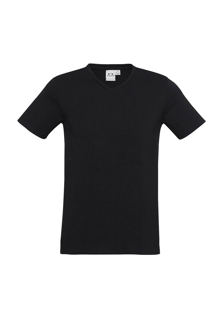 Biz Collection Mens Viva Short Sleeve Tee - Black