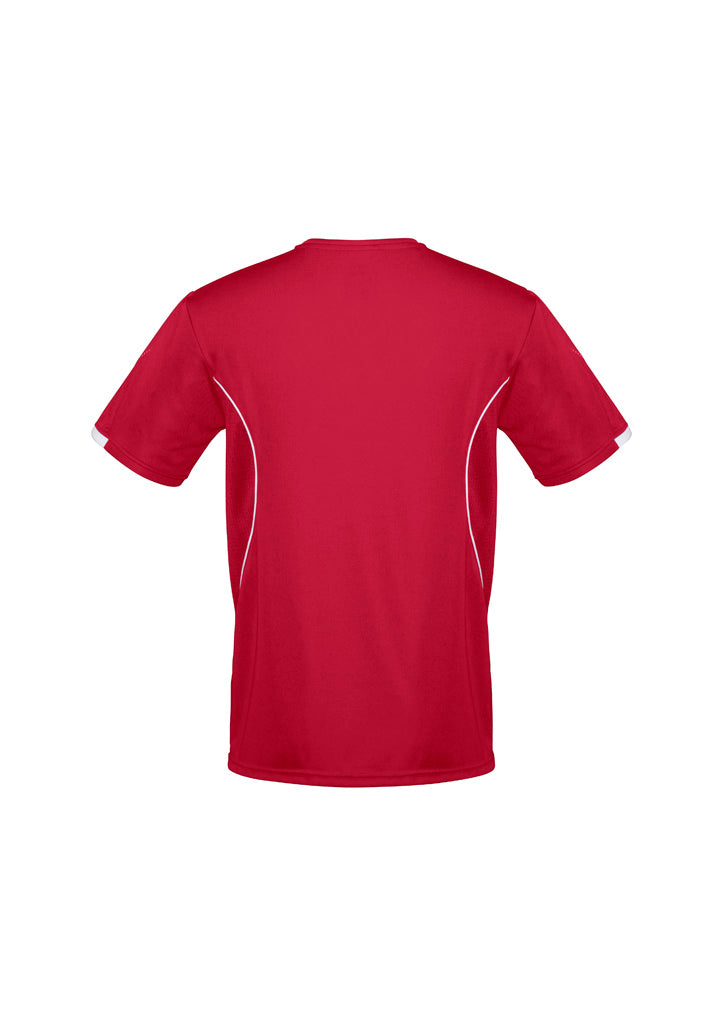 Biz Collection Mens Razor Short Sleeve Tee - Red/White