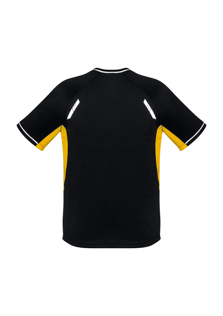 Biz Collection Kids Renegade Short Sleeve Tee - Black/Gold/Silver