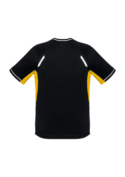 Biz Collection Kids Renegade Short Sleeve Tee - Black/Gold/Silver