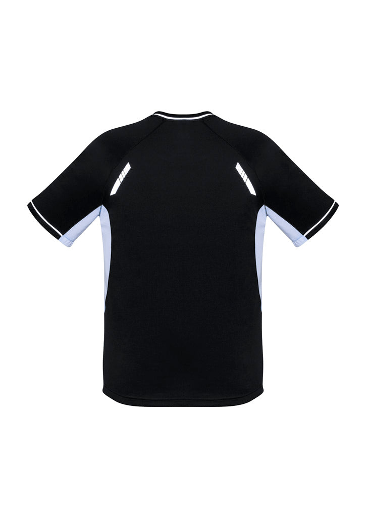 Biz Collection Kids Renegade Short Sleeve Tee - Black/White/Silver