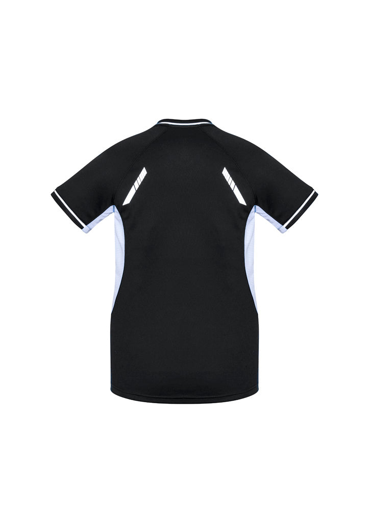 Biz Collection Womens Renegade Short Sleeve Tee - Black/White/Silver