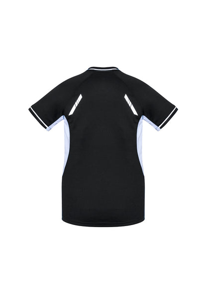 Biz Collection Womens Renegade Short Sleeve Tee - Black/White/Silver