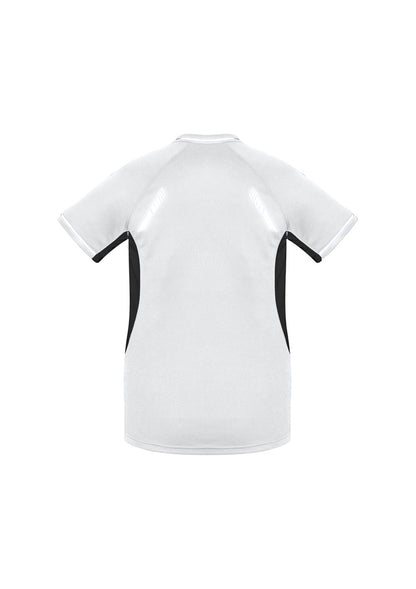 Biz Collection Womens Renegade Short Sleeve Tee - White/Black/Silver