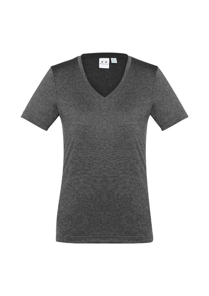 Biz Collection Womens Aero Short Sleeve Tee - Cyan