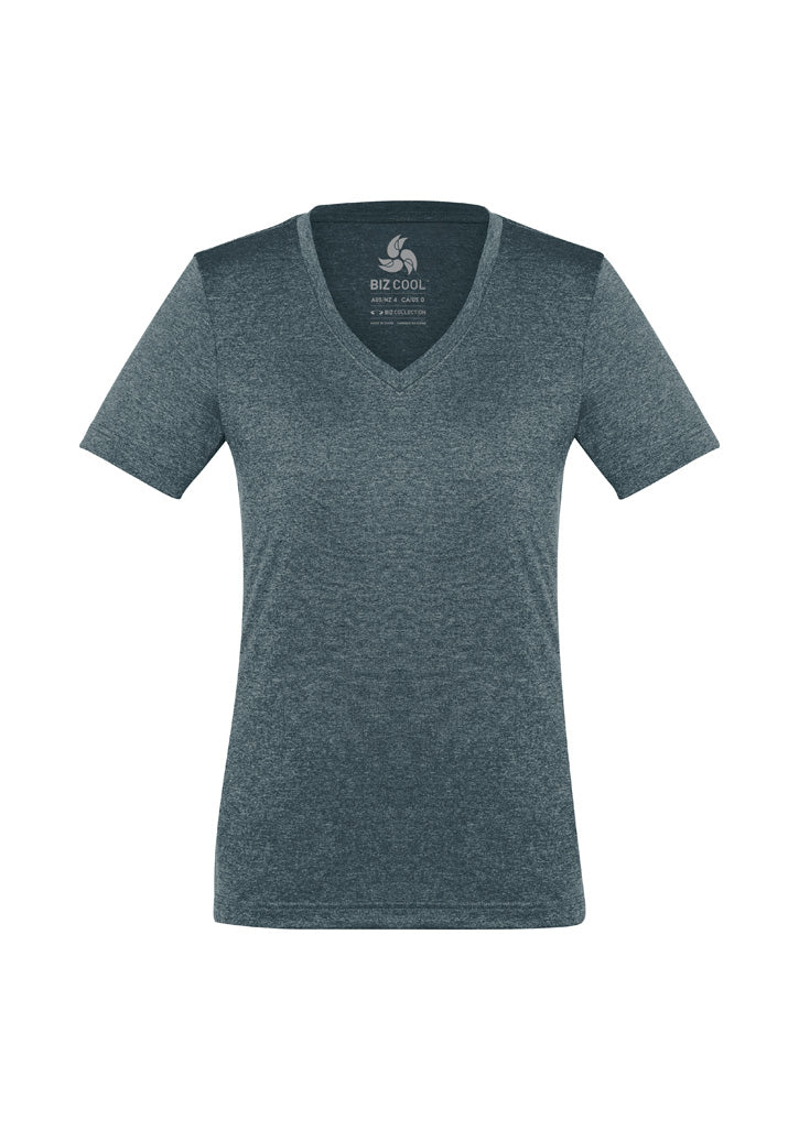 Biz Collection Womens Aero Short Sleeve Tee - Charcoal