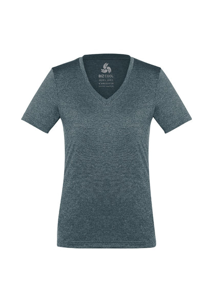 Biz Collection Womens Aero Short Sleeve Tee - Charcoal