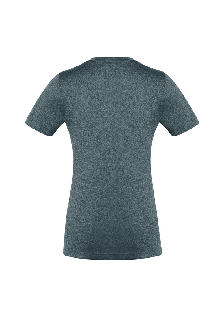 Biz Collection Womens Aero Short Sleeve Tee - Charcoal