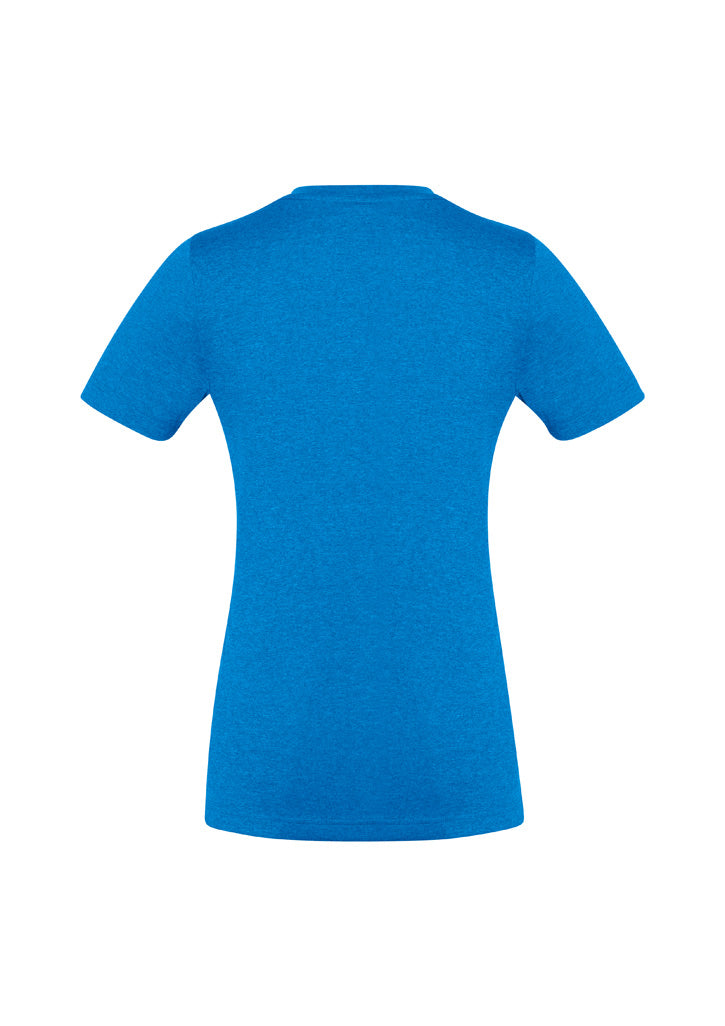 Biz Collection Womens Aero Short Sleeve Tee - Cyan